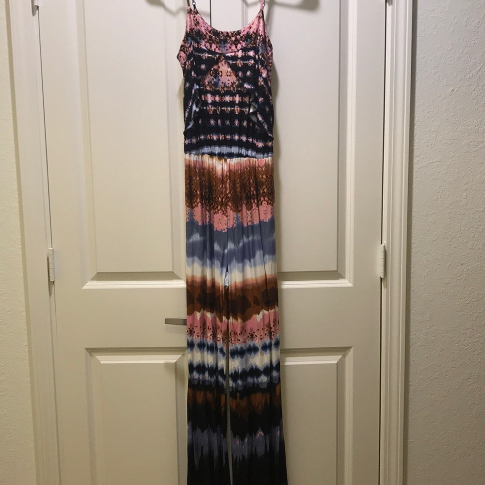 Black and brown romper